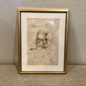 Artwork of two faces